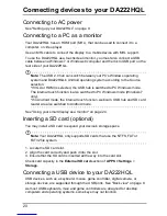 Preview for 20 page of Acer DA222HQL User Manual