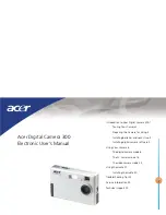 Acer DC 300 User Manual предпросмотр