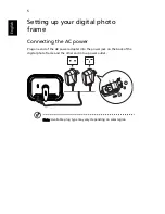 Предварительный просмотр 12 страницы Acer Digital Photo Frame User Manual