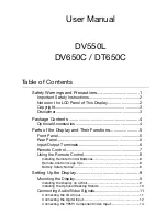 Preview for 1 page of Acer DT650C User Manual