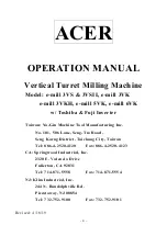 Preview for 1 page of Acer e-mill 3VSII Operation Manual