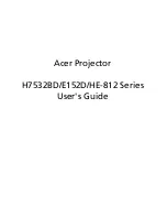 Предварительный просмотр 1 страницы Acer E152D Series User Manual