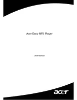 Acer Easy MP3 Player User Manual preview