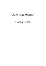 Предварительный просмотр 1 страницы Acer ED323QU User Manual