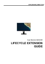 Acer EI242QR Lifecycle Extension Manual предпросмотр