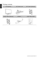 Предварительный просмотр 2 страницы Acer EI242QR Quick Start Manual