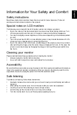 Предварительный просмотр 3 страницы Acer EI242QR User Manual