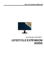 Acer EI342CKR Lifecycle Extension Manual preview