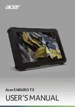 Preview for 1 page of Acer ENDURO T5 User Manual