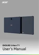 Acer ENDURO Urban T1 User Manual предпросмотр