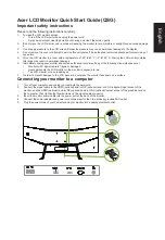 Предварительный просмотр 2 страницы Acer ET0 Series User Manual