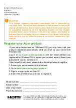 Preview for 2 page of Acer Extensa 15 User Manual