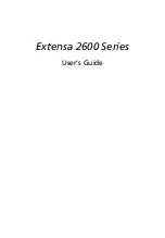 Preview for 1 page of Acer Extensa 2600 User Manual