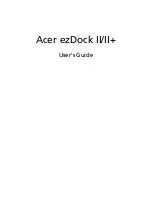 Acer ezDock II User Manual preview