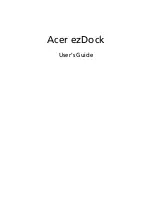 Acer ezDock User Manual preview