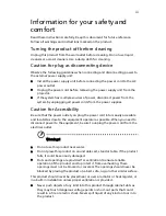 Preview for 3 page of Acer F213 User Manual