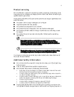 Preview for 5 page of Acer F213 User Manual