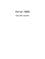 Preview for 1 page of Acer Ferrari 1000 Series Guía Del Usuario