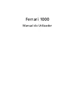 Acer Ferrari 1000 Series Manual Do Utilizador preview
