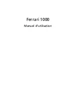 Acer Ferrari 1000 Series Manuel D'Utilisation preview