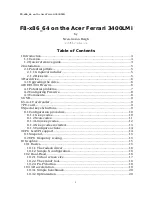 Preview for 1 page of Acer Ferrari 3400LMi Manual