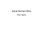 Preview for 1 page of Acer Ferrari One Series (Spanish) Guía Rápida