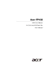 Acer FP450 User Manual preview