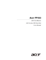 Предварительный просмотр 1 страницы Acer FP563 User Manual