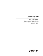 Acer FP750 User Manual предпросмотр