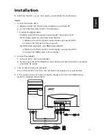 Preview for 22 page of Acer G223HQL User Manual