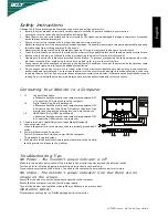 Preview for 1 page of Acer G245H Quick Setup Manual