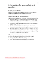 Preview for 3 page of Acer G247HL User Manual