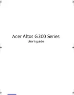 Предварительный просмотр 1 страницы Acer G301 User Manual