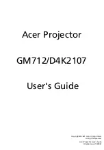 Preview for 1 page of Acer GM712/D4K2107 User Manual