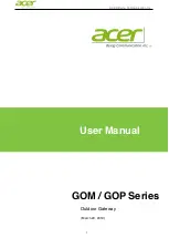 Preview for 1 page of Acer GOM Series User Manual