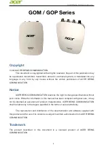 Preview for 2 page of Acer GOM Series User Manual