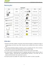 Preview for 4 page of Acer GOM Series User Manual