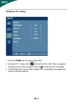 Предварительный просмотр 18 страницы Acer H274HLBMD Manual