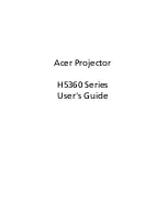 Preview for 1 page of Acer H5360 Series User Manual