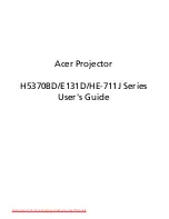 Предварительный просмотр 1 страницы Acer H5370BD User Manual