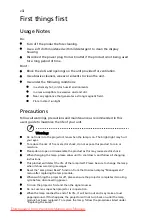 Preview for 8 page of Acer H6500 Series User Manual