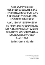 Preview for 1 page of Acer H6531BD User Manual
