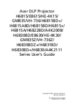 Acer H6815BD Series User Manual предпросмотр