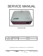 Acer H7530 Series Service Manual предпросмотр