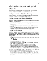 Preview for 3 page of Acer H7531D Series User Manual