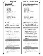 Preview for 2 page of Acer H7532BD Quick Start Manual