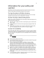 Preview for 3 page of Acer H7850 User Manual