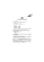 Preview for 57 page of Acer H9500 Series User Manual