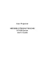 Preview for 1 page of Acer HV750 Series User Manual