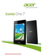 Preview for 1 page of Acer Iconia One 7 B1-730HD User Manual